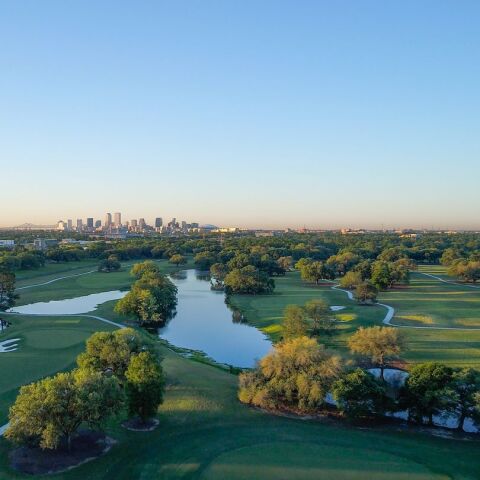 Bayou Oaks City Park South: Aerial