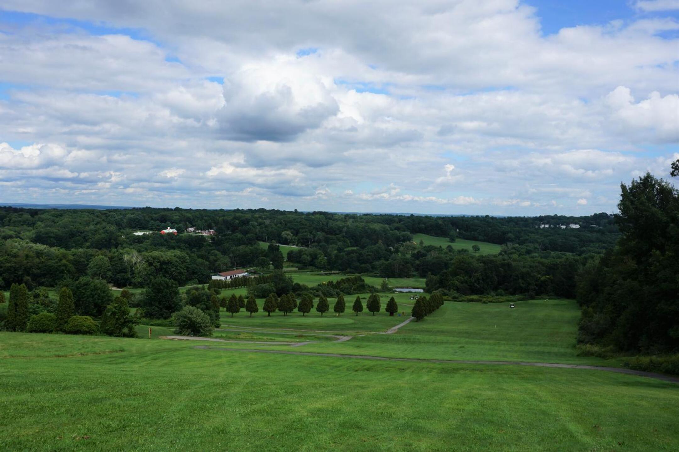 Hole seven is notable for fantastic views of parts of Pomfret, and holes one and four. (Photo submitted by AptlyLinked on 08/21/2021)