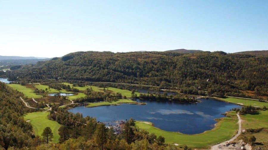 Sirdal Fjell GC: Aerial view