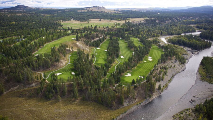 Bootleg Gap Golf - Aerial view of the back nine