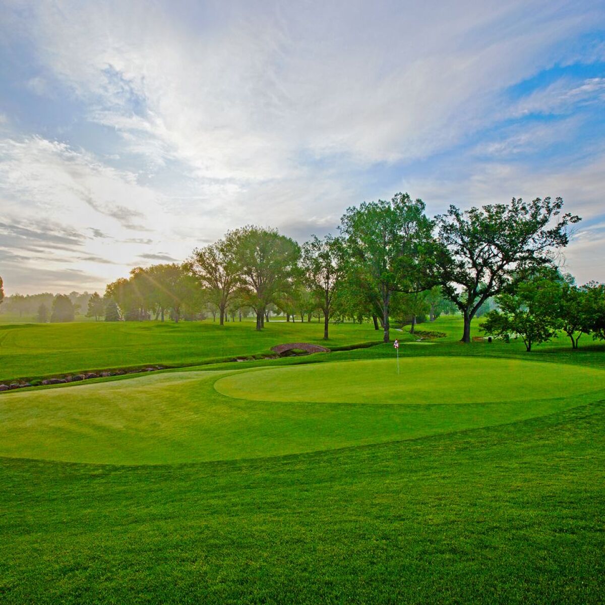 Eighteen Hole at Cherry Hills Country Club in Englewood, Colorado, USA