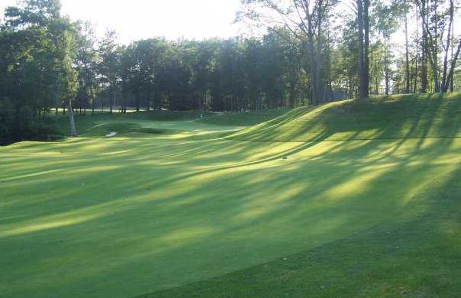 Eighteen Hole at Swartz Creek Golf Course in Flint, Michigan, USA