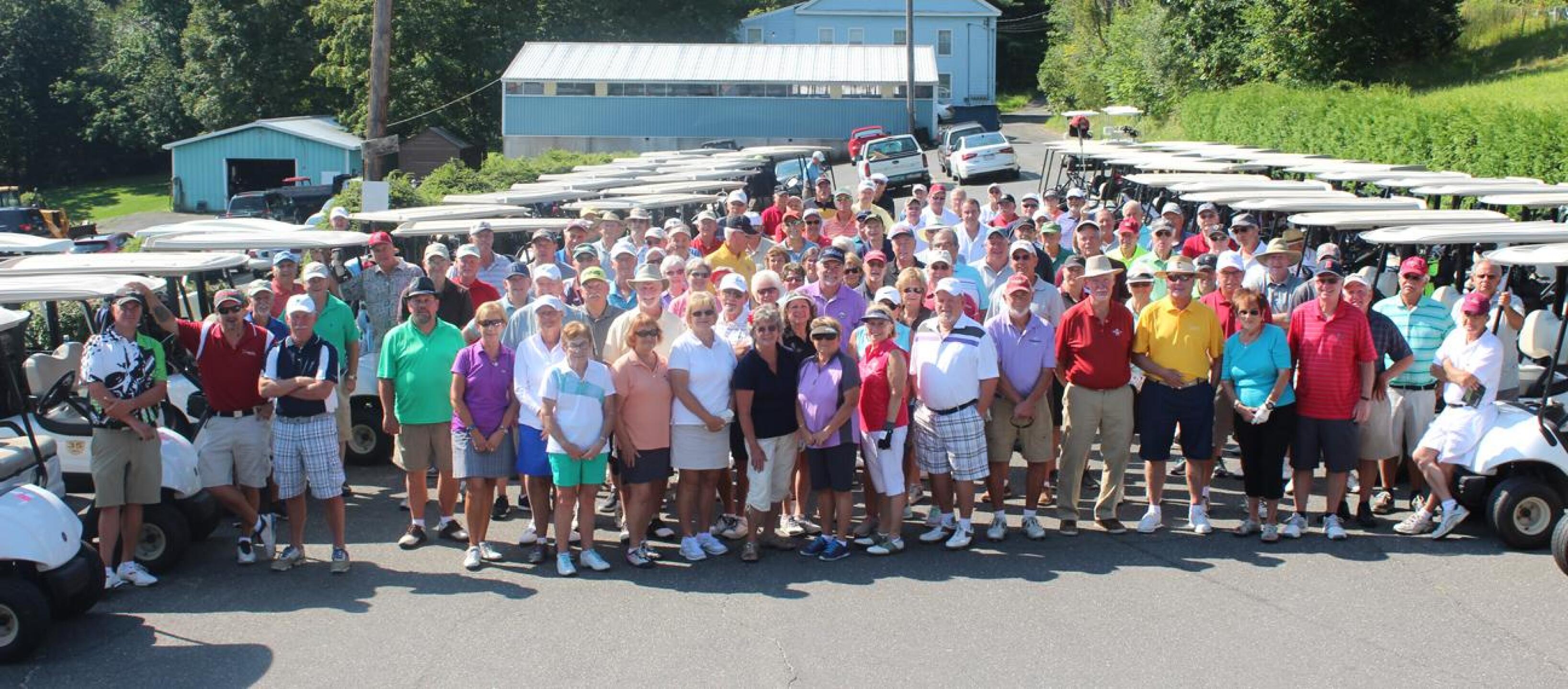 120 Safari Club members prepare to hit the links. (Photo submitted by Bullguy on 08/18/2017)