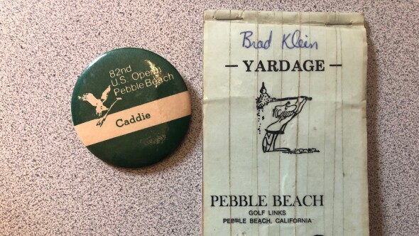 1982 Pebble Beach Caddie Badge