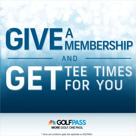 Give a GOLFPASS Membership and Get Tee Times for You!