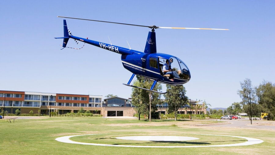 Hunter Valley Golf: helipad