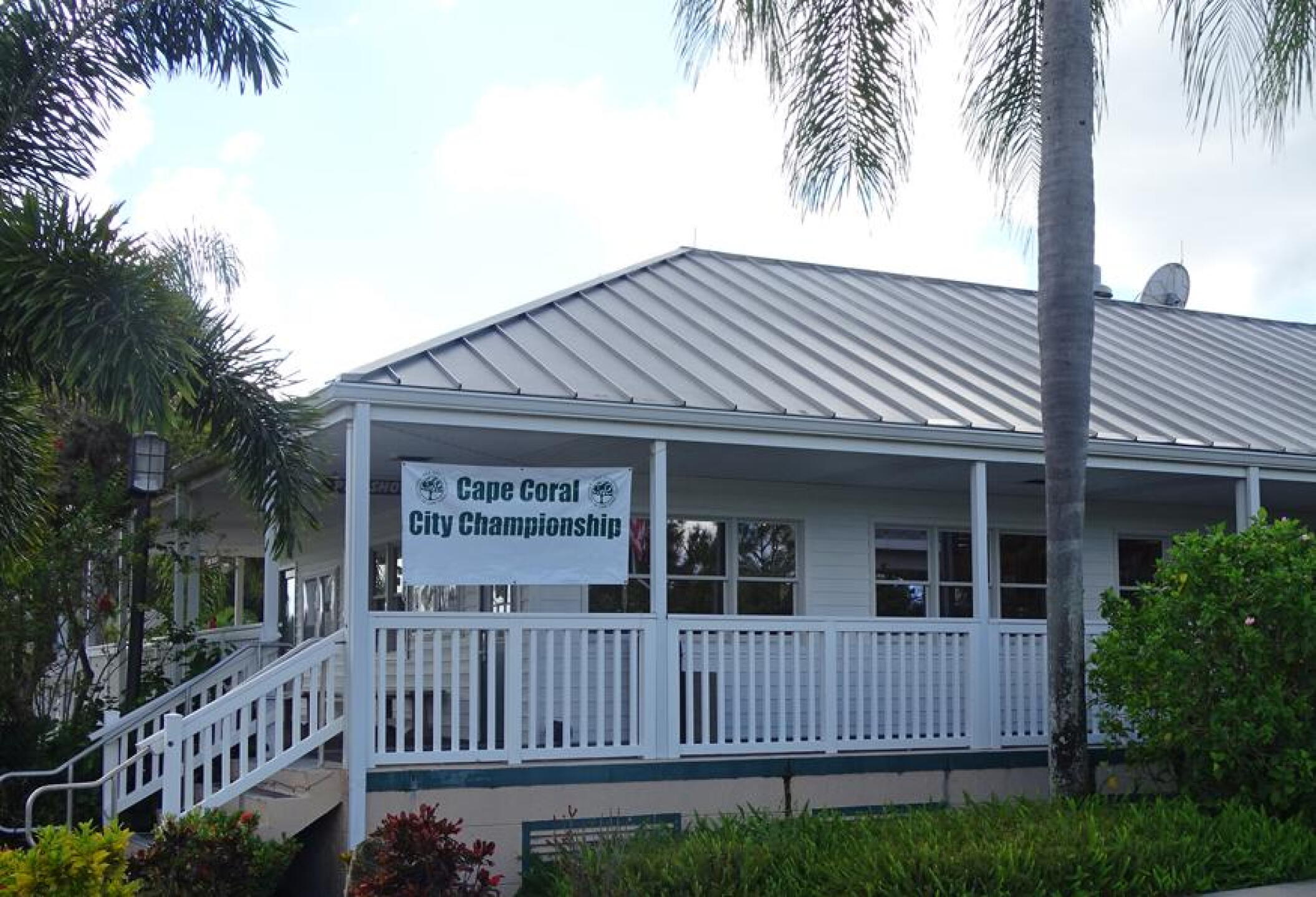 Clubhouse with upcoming City Championship Sign (Photo submitted by TA1364 on 10/05/2016)