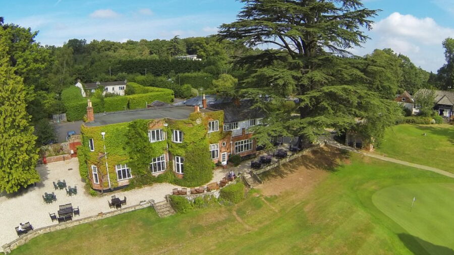 Aerial view from Donnington Valley