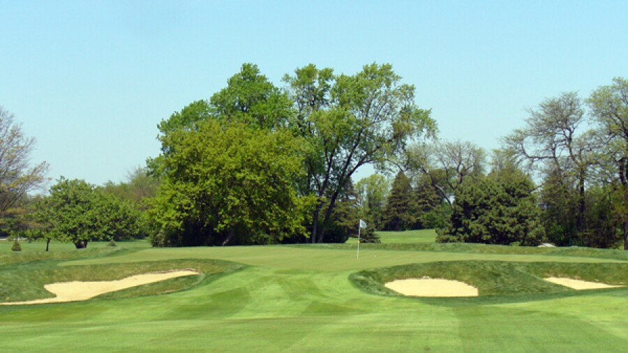 Dubsdread golf course at Cog Hill - hole 4