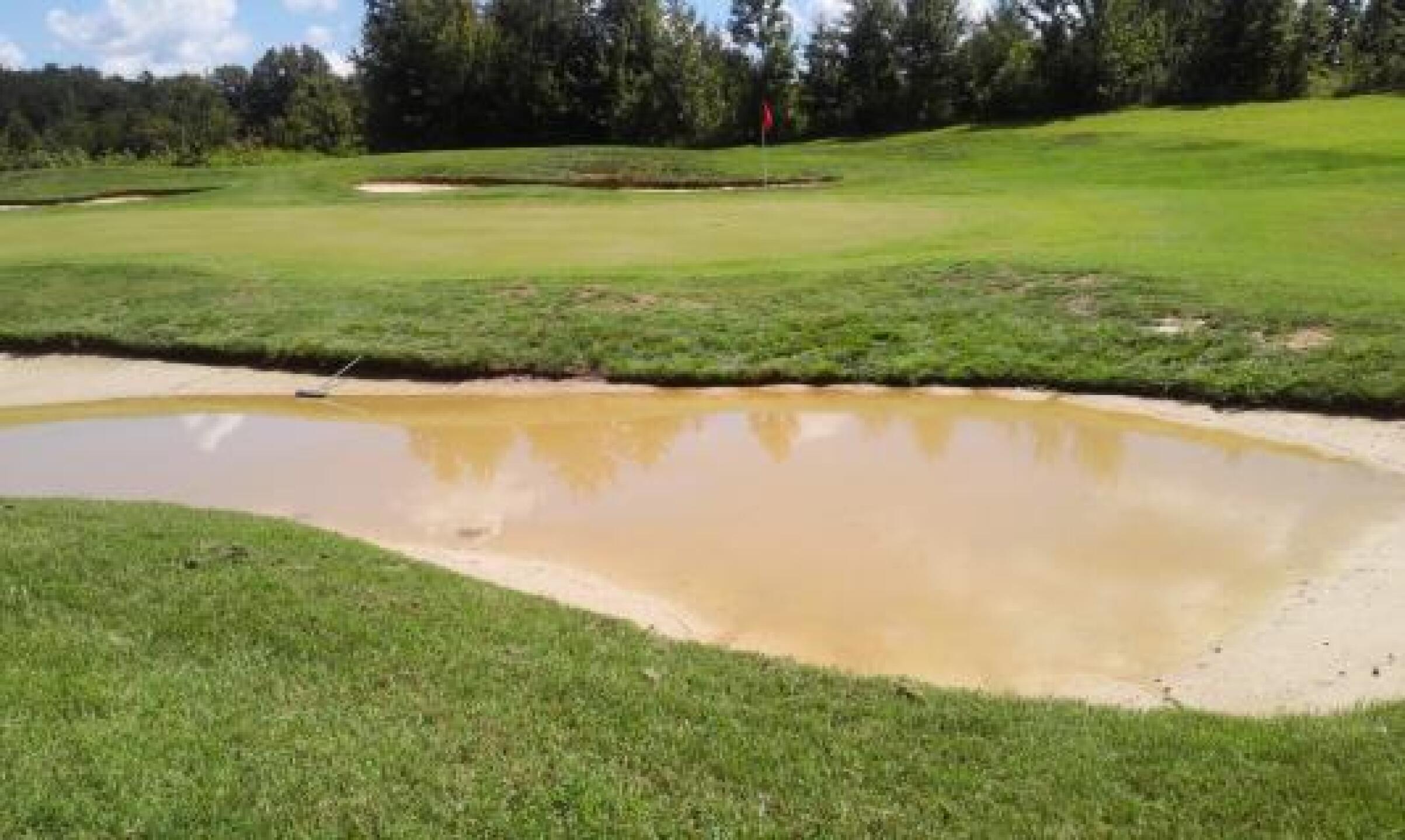 water filled traps throughout the course (Photo submitted by Lance4341097 on 08/28/2013)