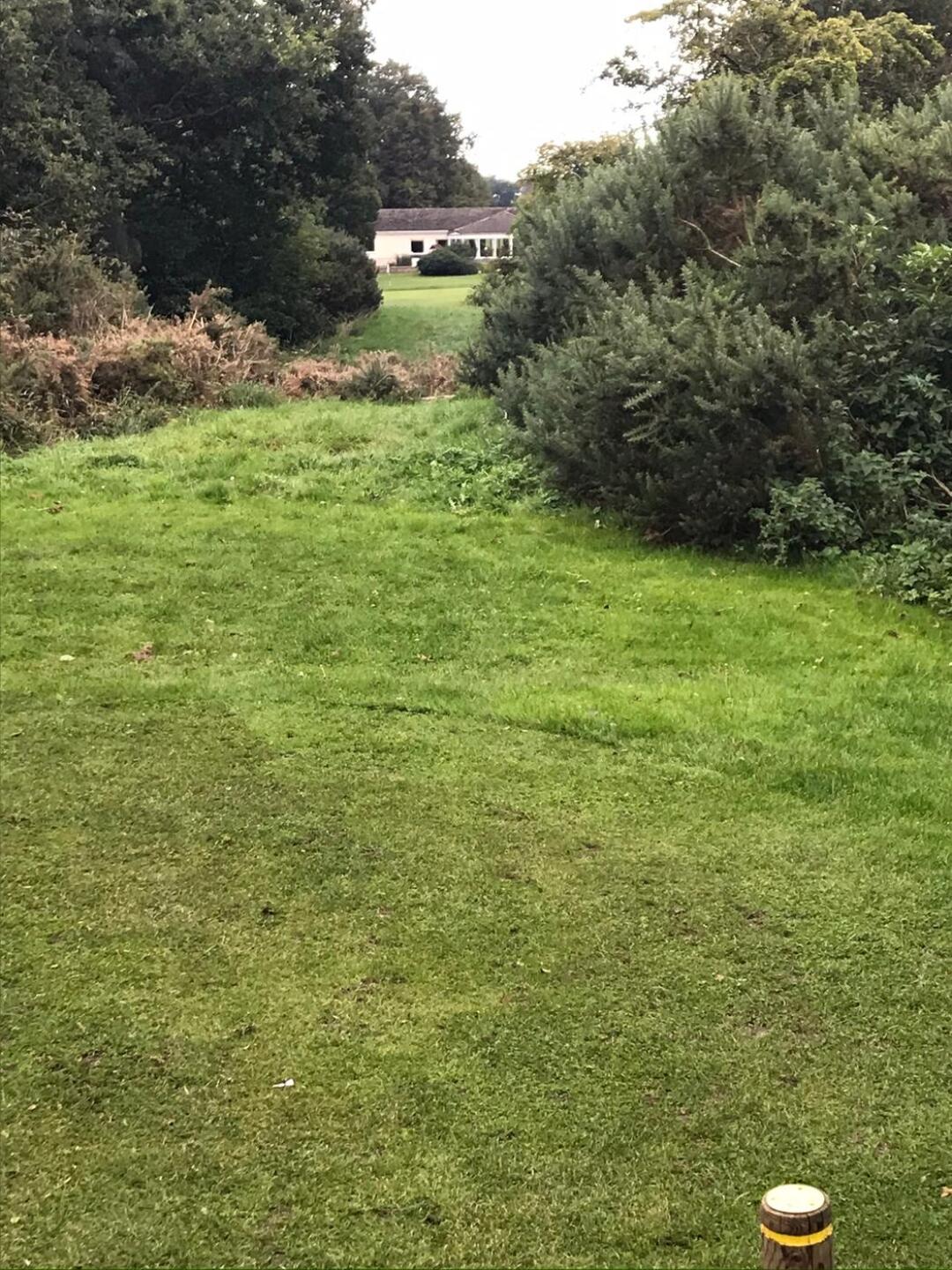 The quirky 150 yard 18th (Photo submitted by dbowman1 on 09/28/2020)