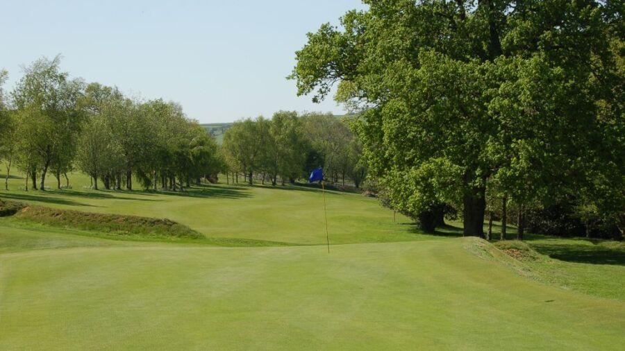 16th green at the Okehampton Golf Club