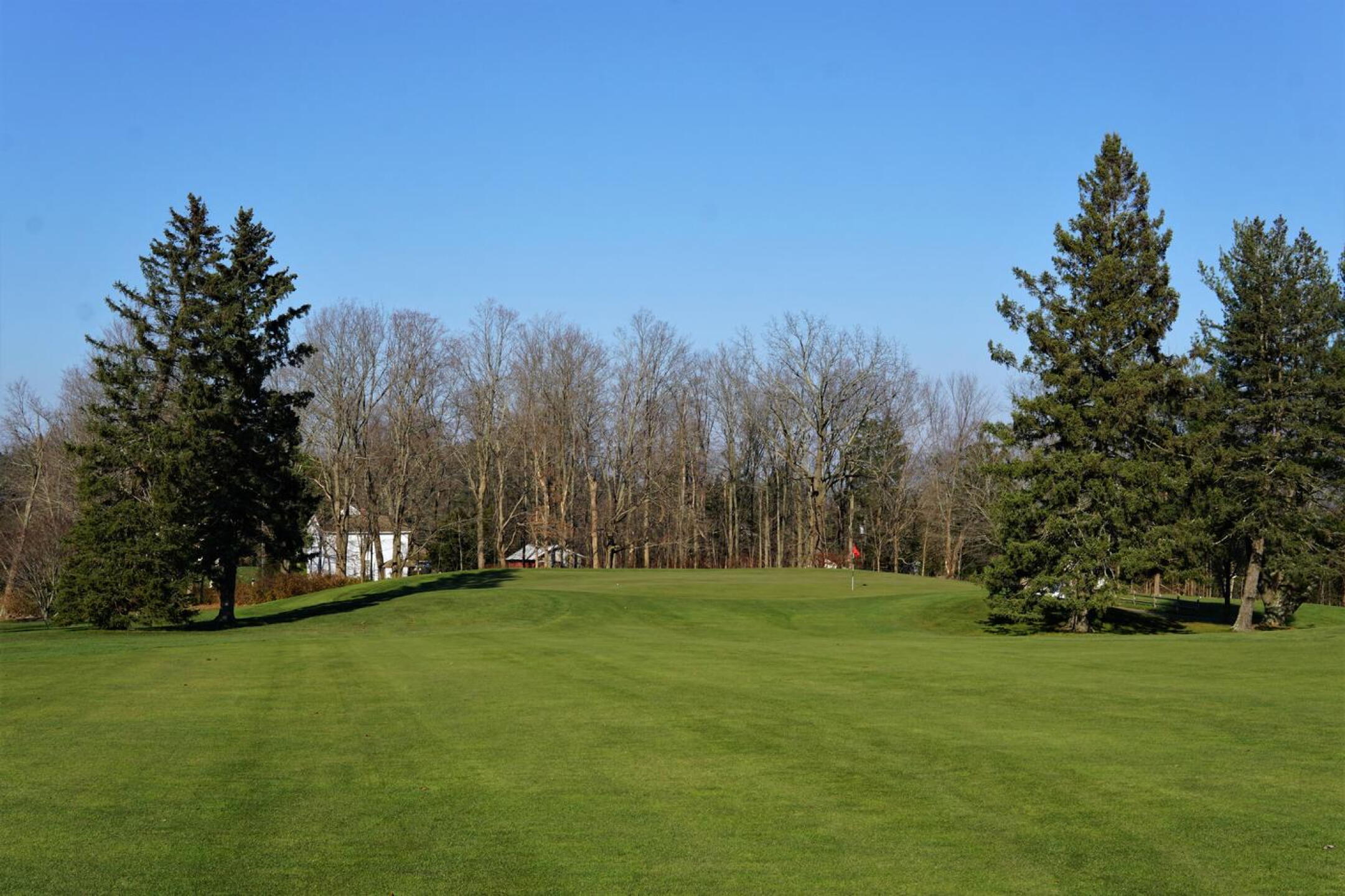 It’s hard to get the ball close to this frontal pin placement at the fourth. (Photo submitted by AptlyLinked on 11/23/2022)