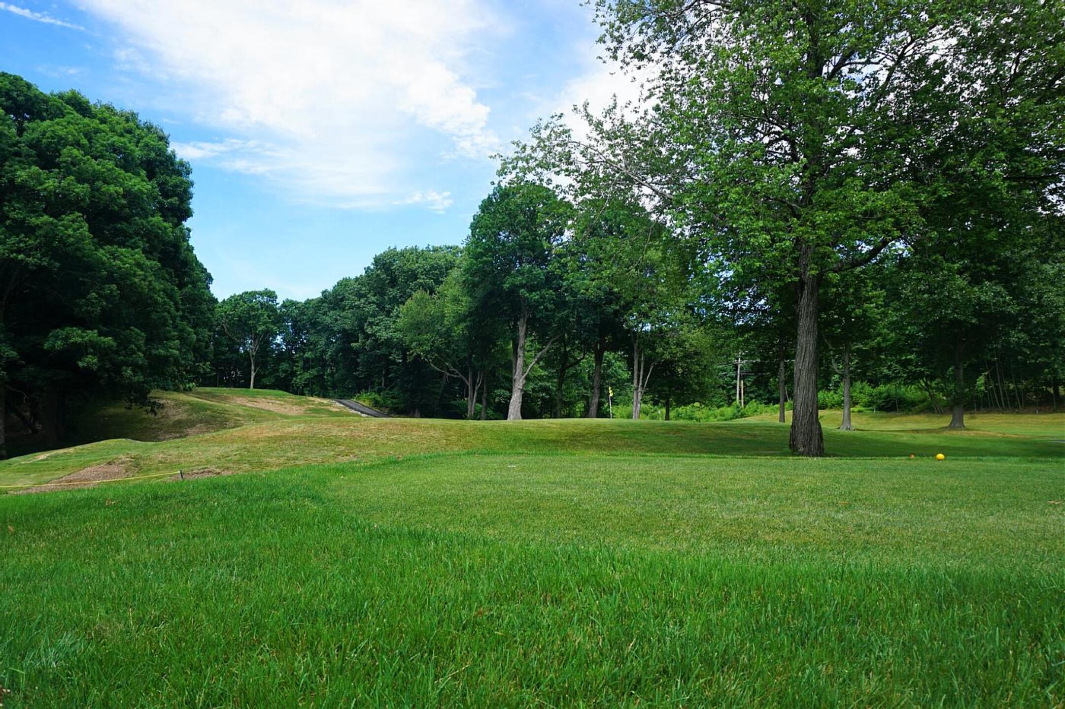 11th Hole from behind the green: 152 yards, downhill, well-bunkered. (Photo submitted by AptlyLinked on 07/08/2022)