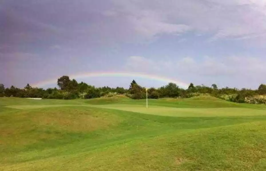 No. 18 on the Dye Course at PGA Golf Club