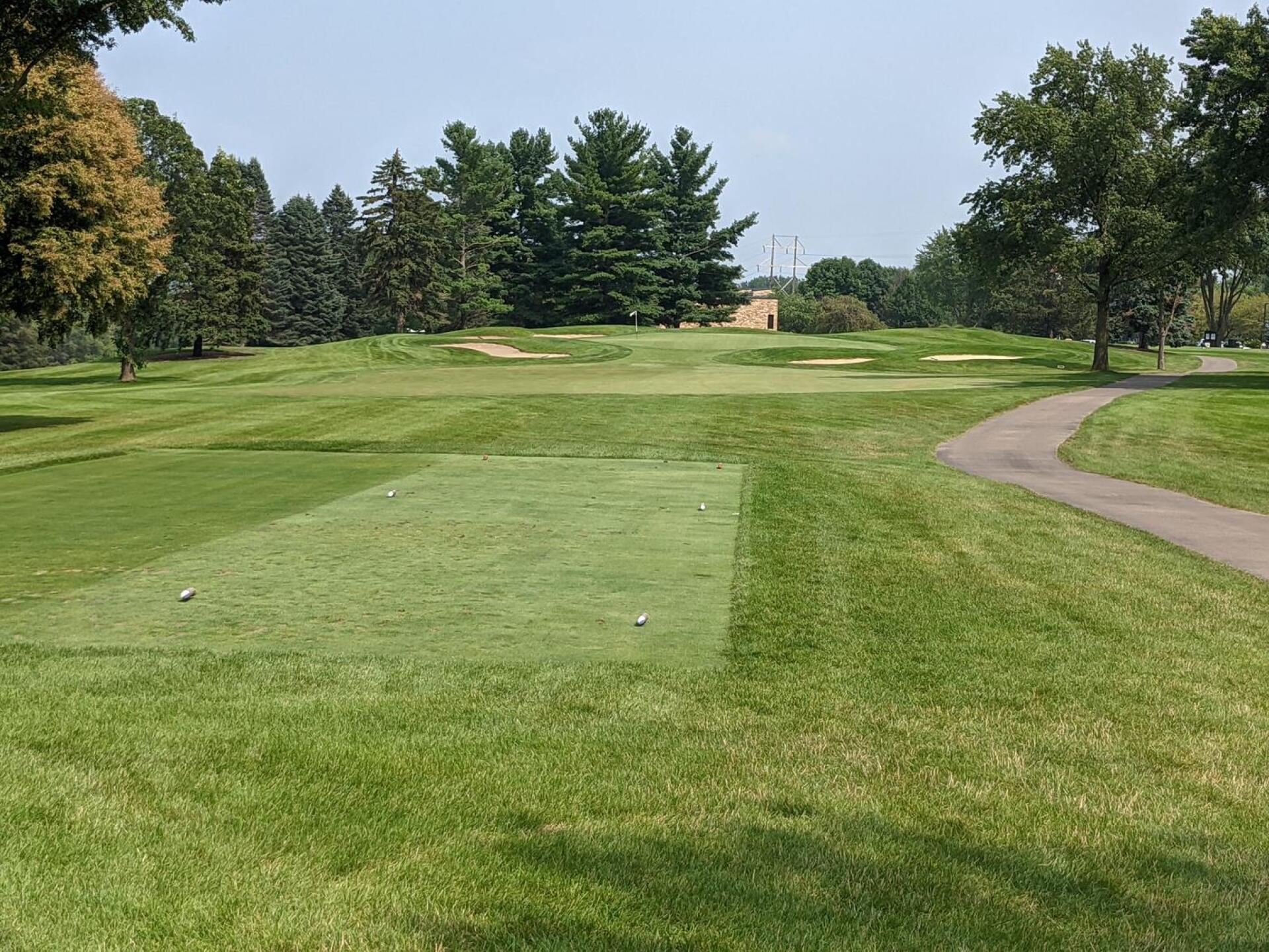 The 9th is a difficult par 3 to finish the front. (Photo submitted by GolferJake78 on 07/23/2021)