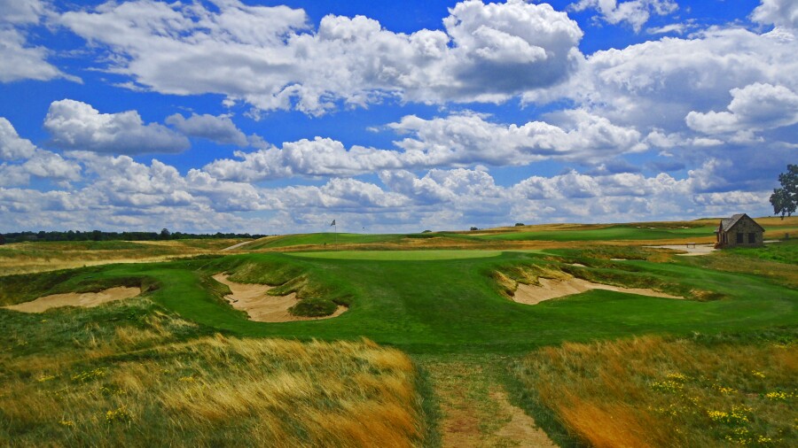 Erin Hills golf course - No. 9