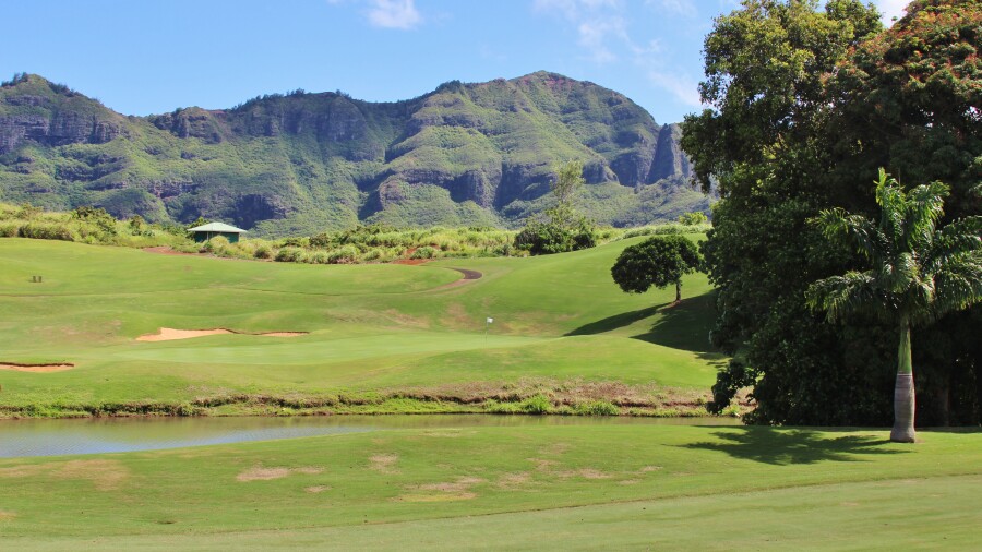 Puakea Golf Course - hole 13