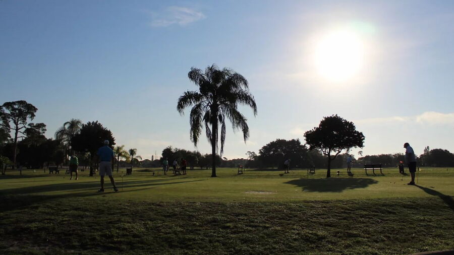 Port Charlotte GC: Practice area