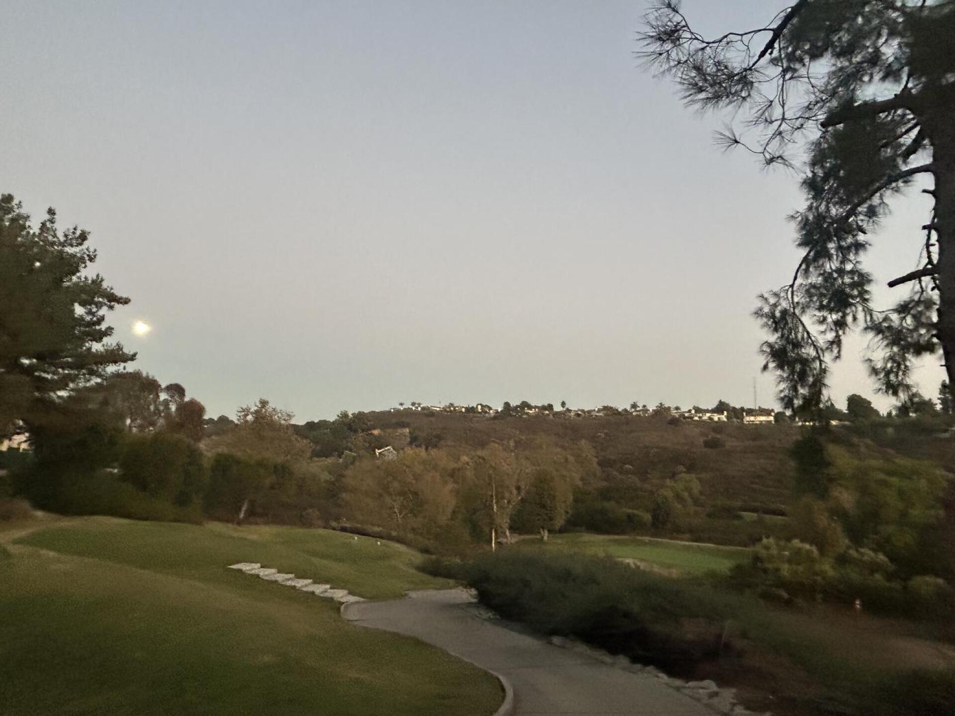Full moon over the back 9 (Photo submitted by mdwright85 on 11/05/2025)