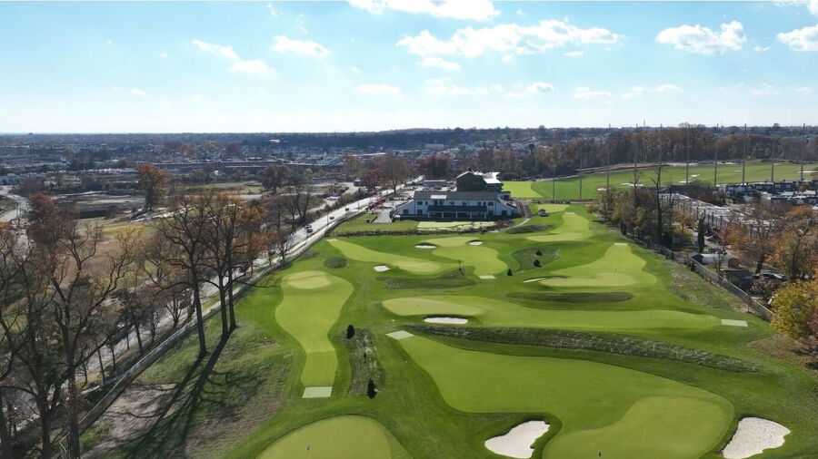 Cobbs Creek Golf - The Q School: Aerial