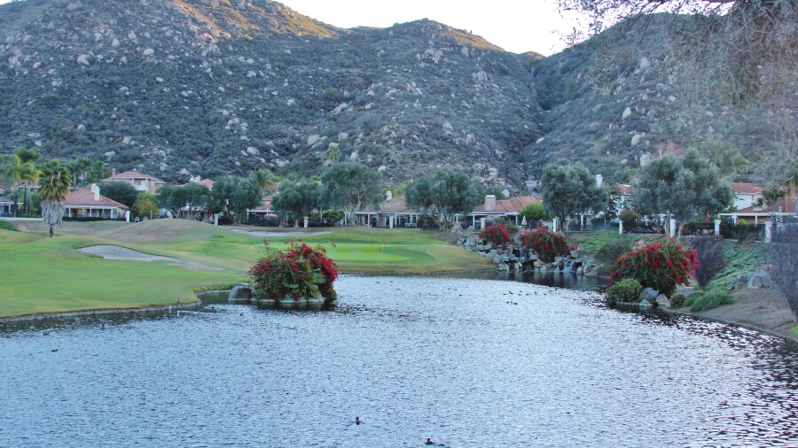 Willow Glen course at Sycuan Golf Resort - hole 12