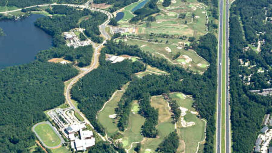 Lonnie Poole GC: Aerial view