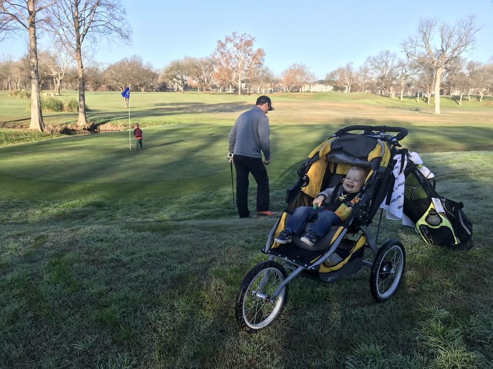 Kids on the golf course