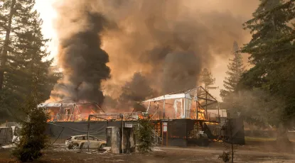 Fire at Silverado in Napa following Safeway Open 
