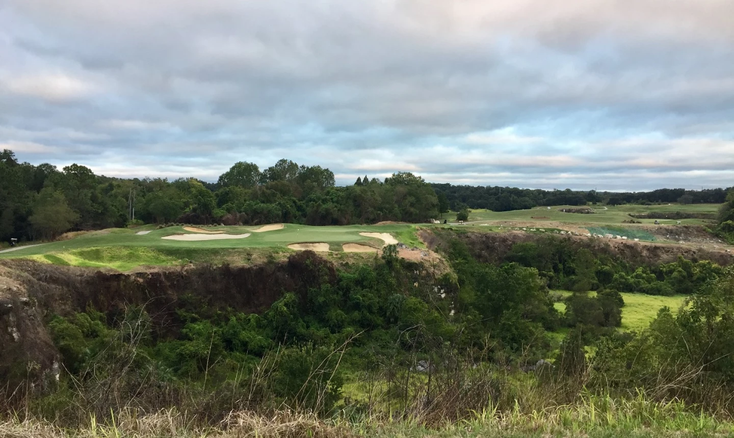13th tee at the Quarry Course