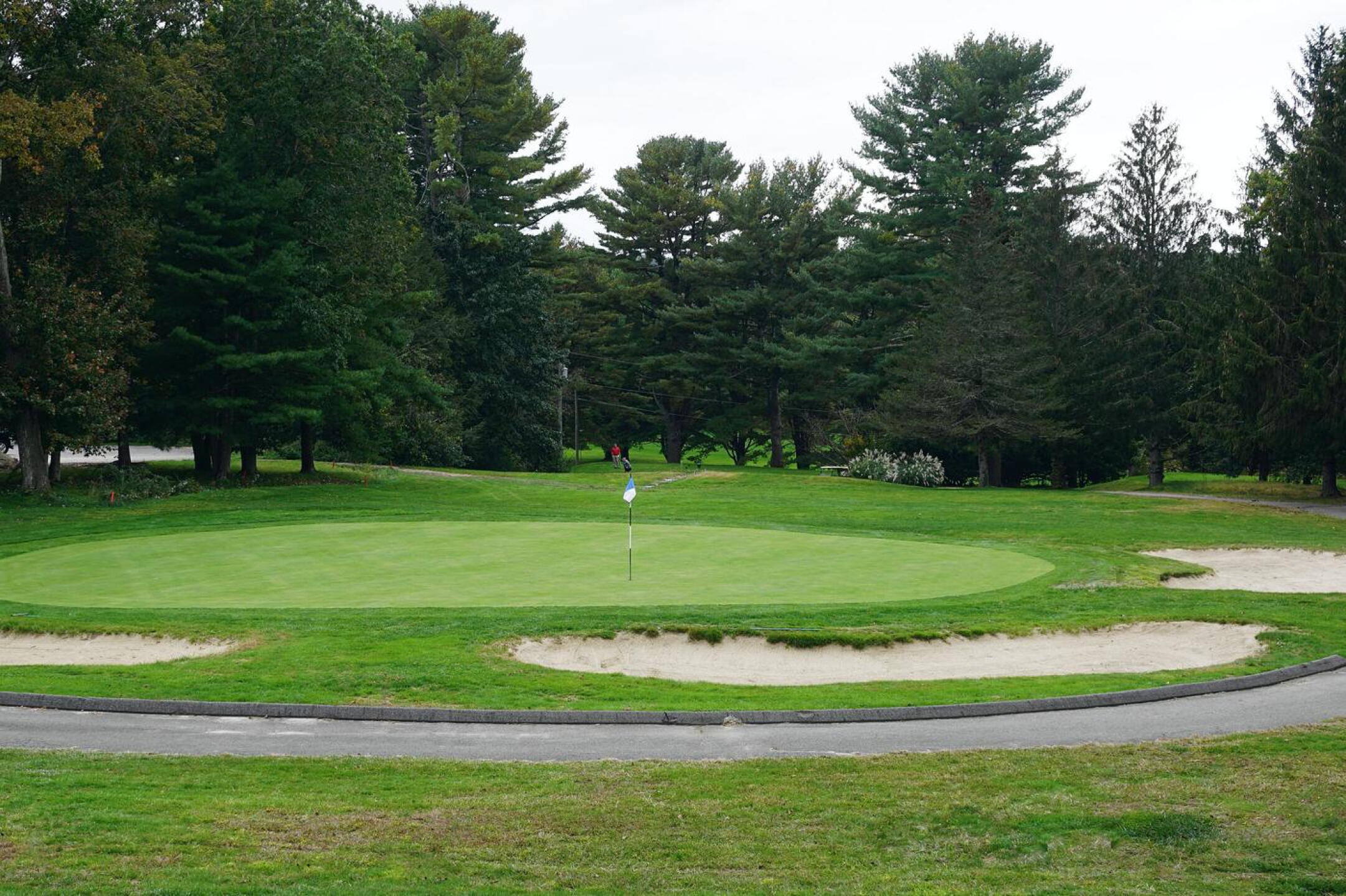 10th, par-3, 118. This postage-stamp hole is a good one. (Photo submitted by AptlyLinked on 10/10/2021)