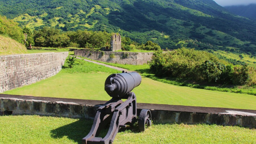 Brimstone Hill Fortress National Park - cannon