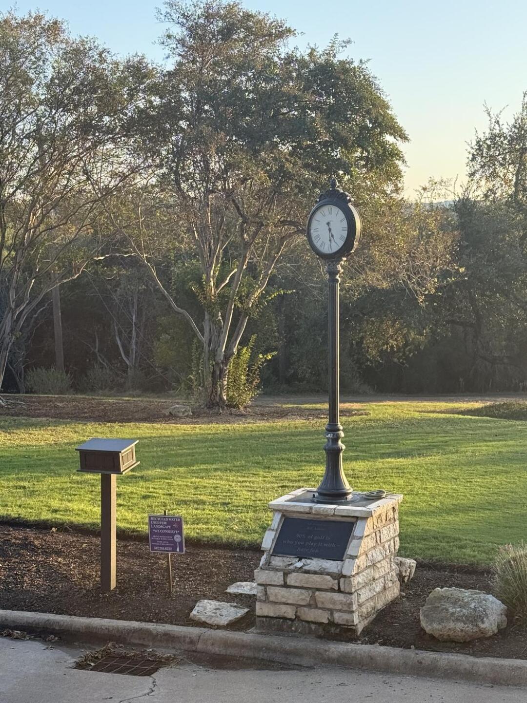 Clock on #1 Tee (Photo submitted by u314159379595 on 01/30/2026)