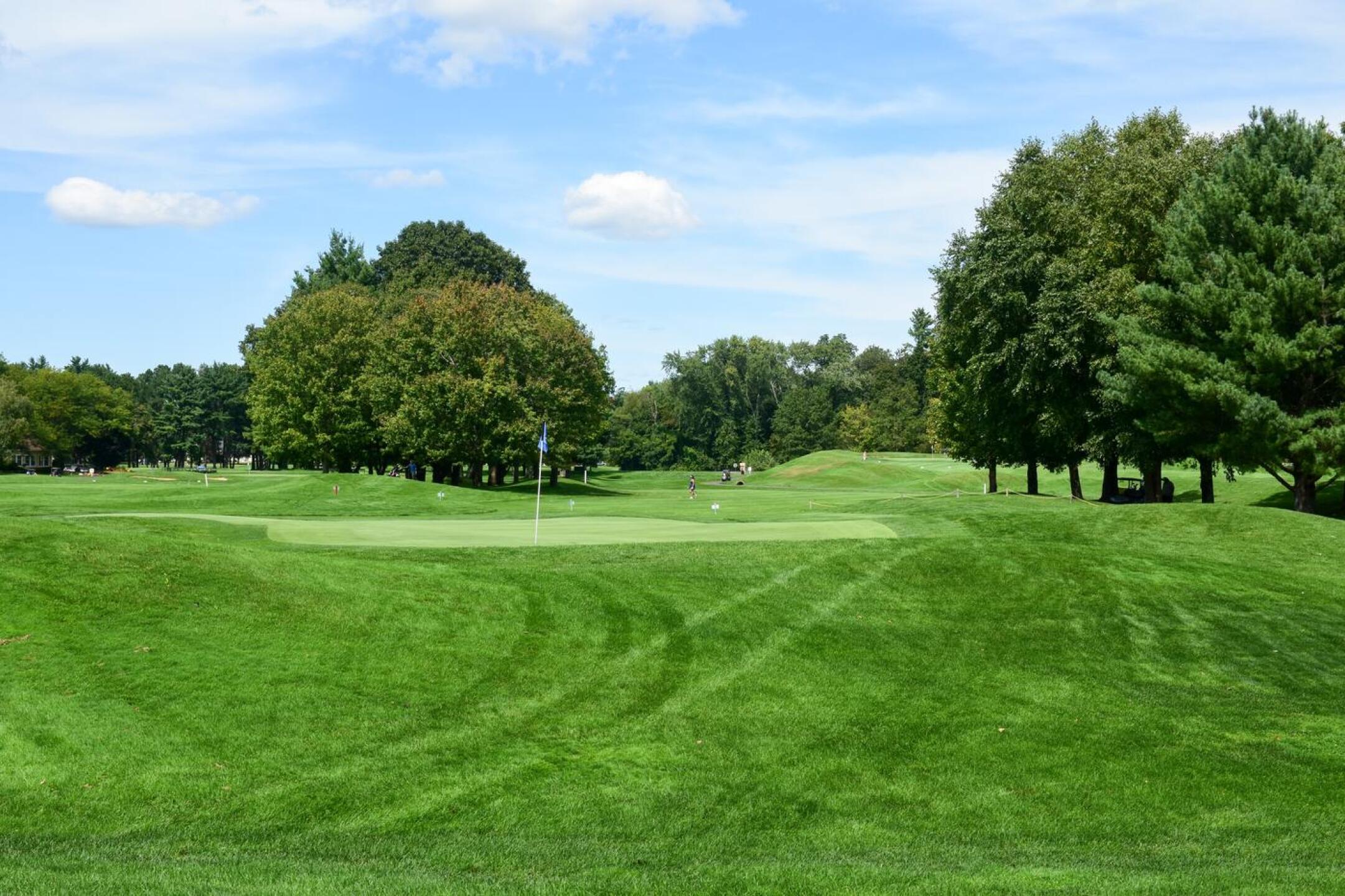 Like a good number of holes at Passaconaway, the sixth is a short but fine par-4. The large falloff behind this green is a source of difficult pitch shots. (Photo submitted by AptlyLinked on 09/15/2025)