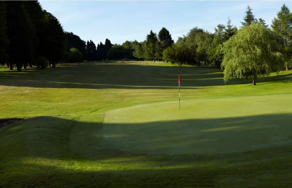8th green at Cherry Lodge