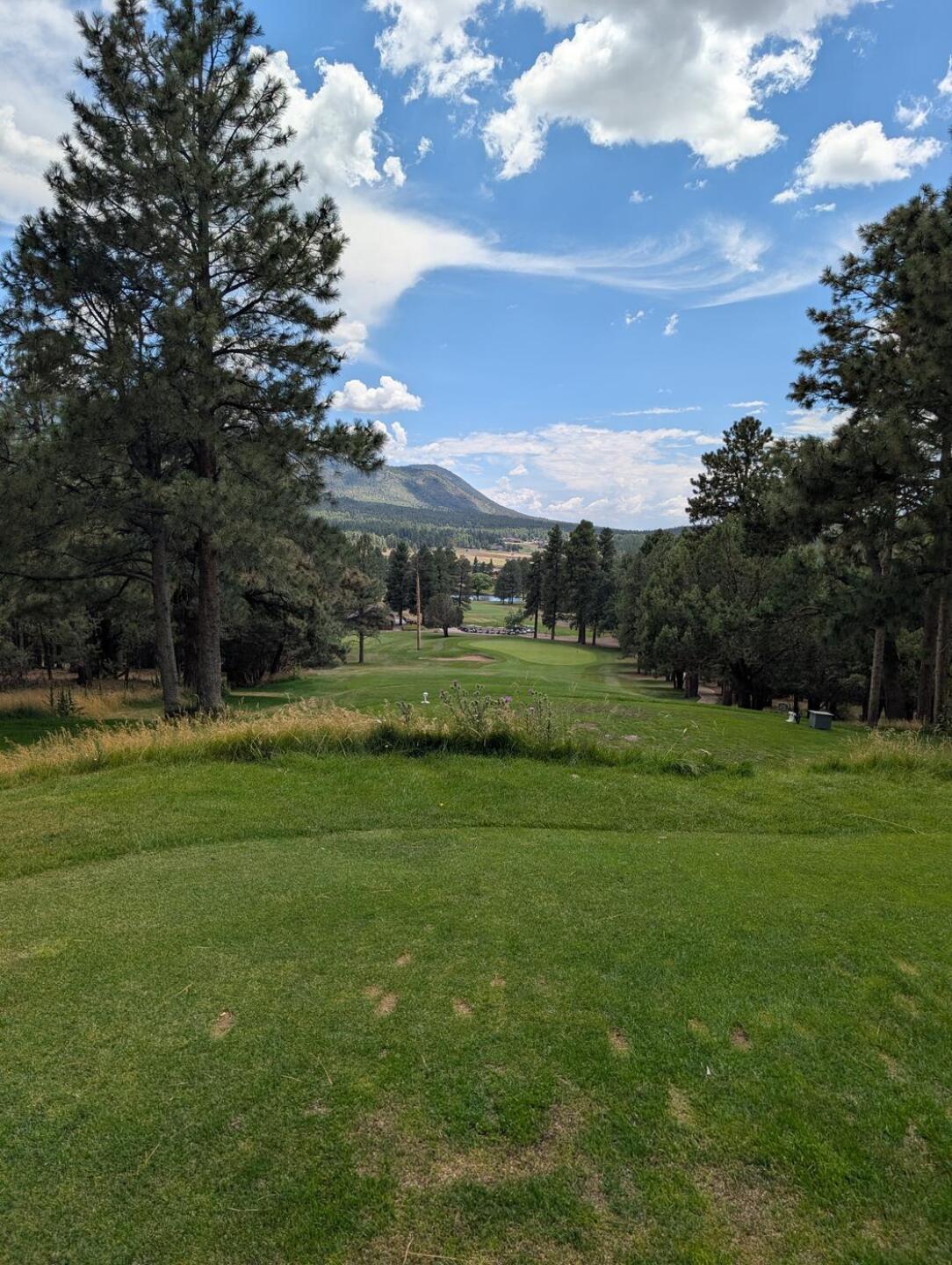 The 18th hole is a real treat.   Ball in the clowns nose kind of shot from way uphill. (Photo submitted by gregbt on 07/15/2026)