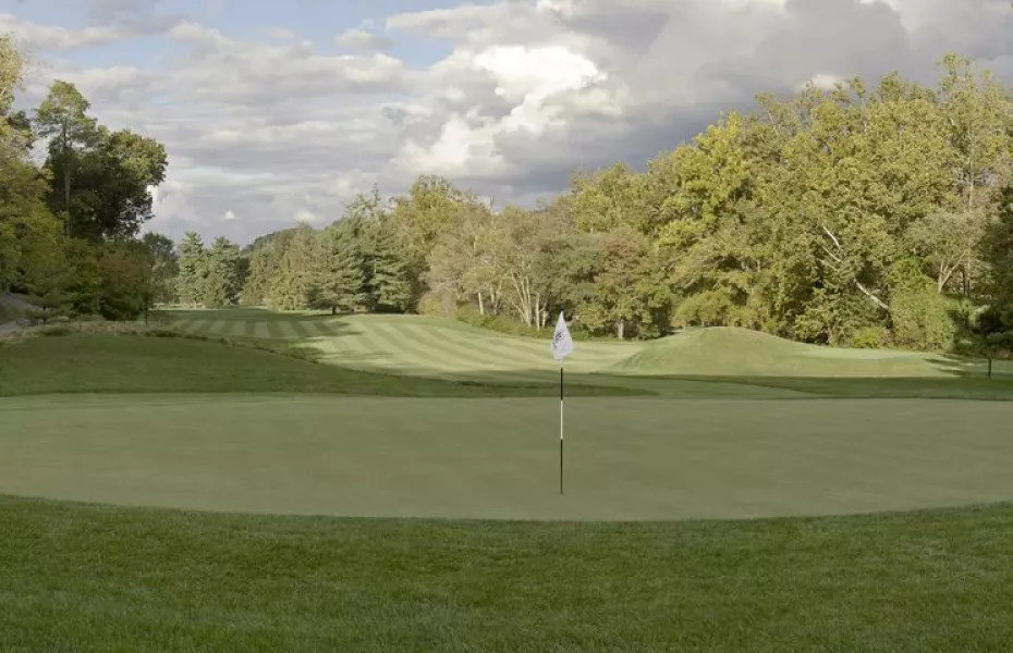 Old White TPC Course: 13th green