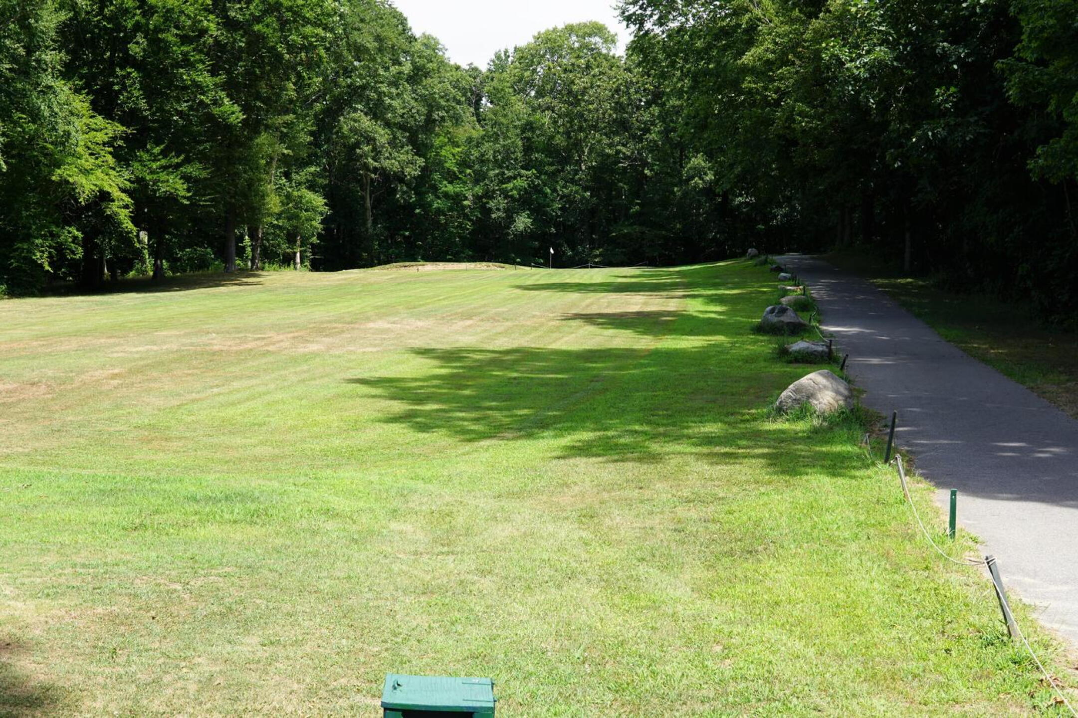 Seventeen is a stern par-three and runs uphill to its green. (Photo submitted by AptlyLinked on 07/26/2022)