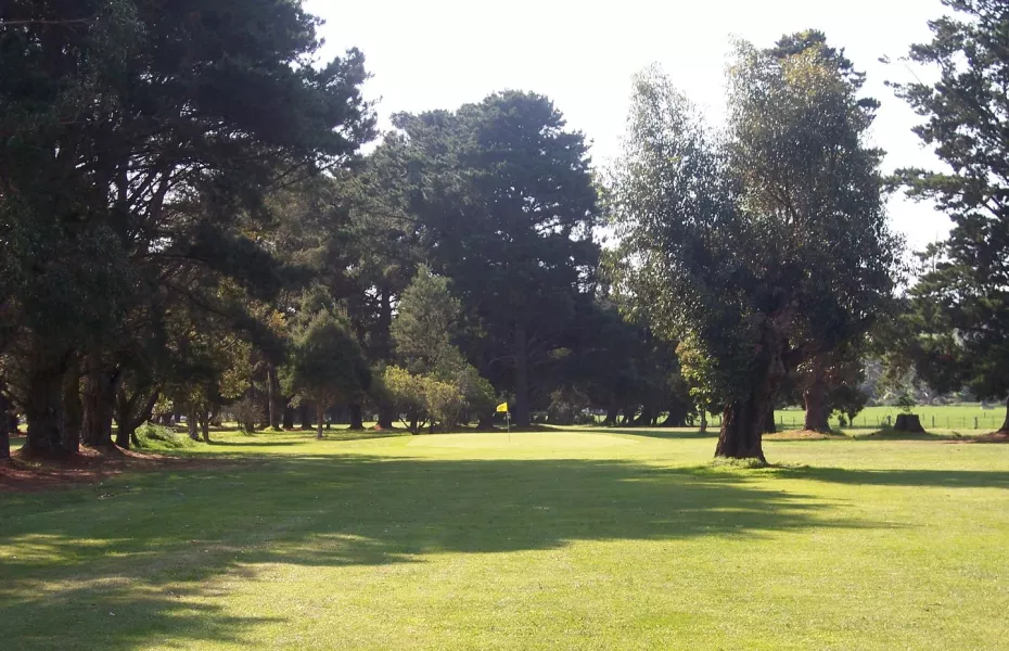 Welshpool Golf Club's 9th hole