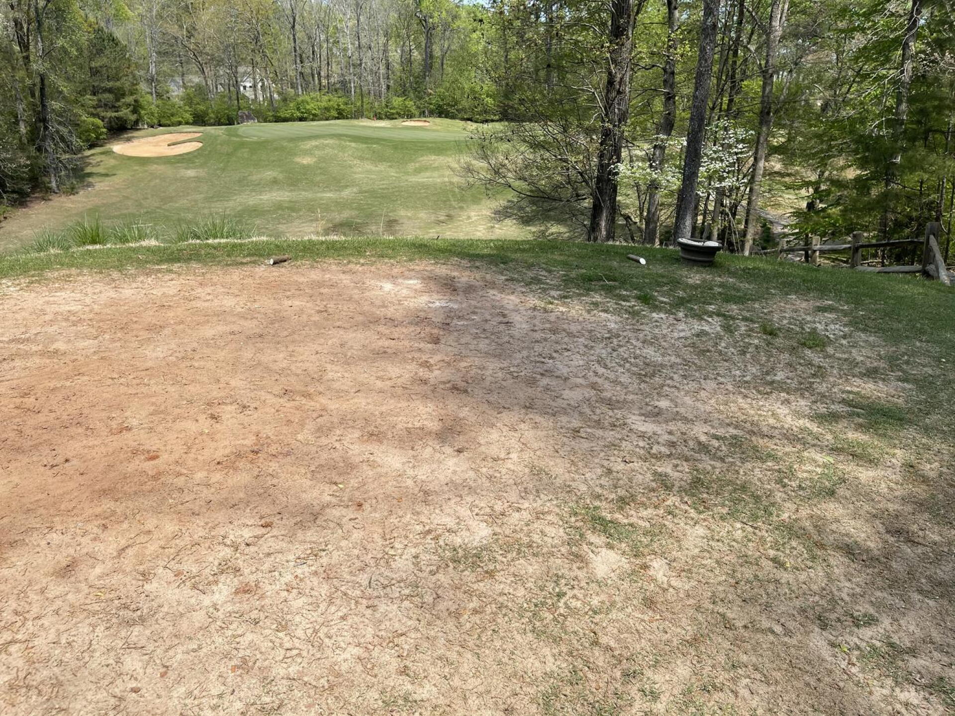 No grass on tee box (Photo submitted by u952543623 on 04/13/2021)