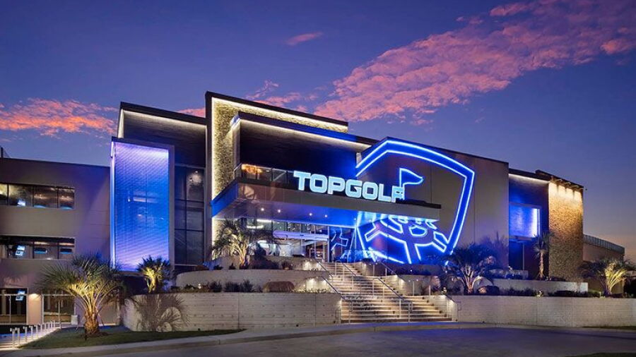 Topgolf Webster by night