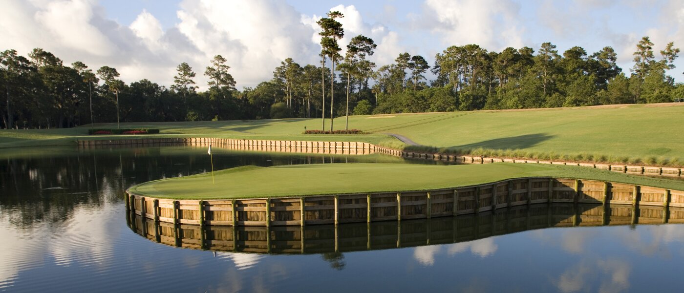 The Famed 17th Island Green at TPC Sawgrass