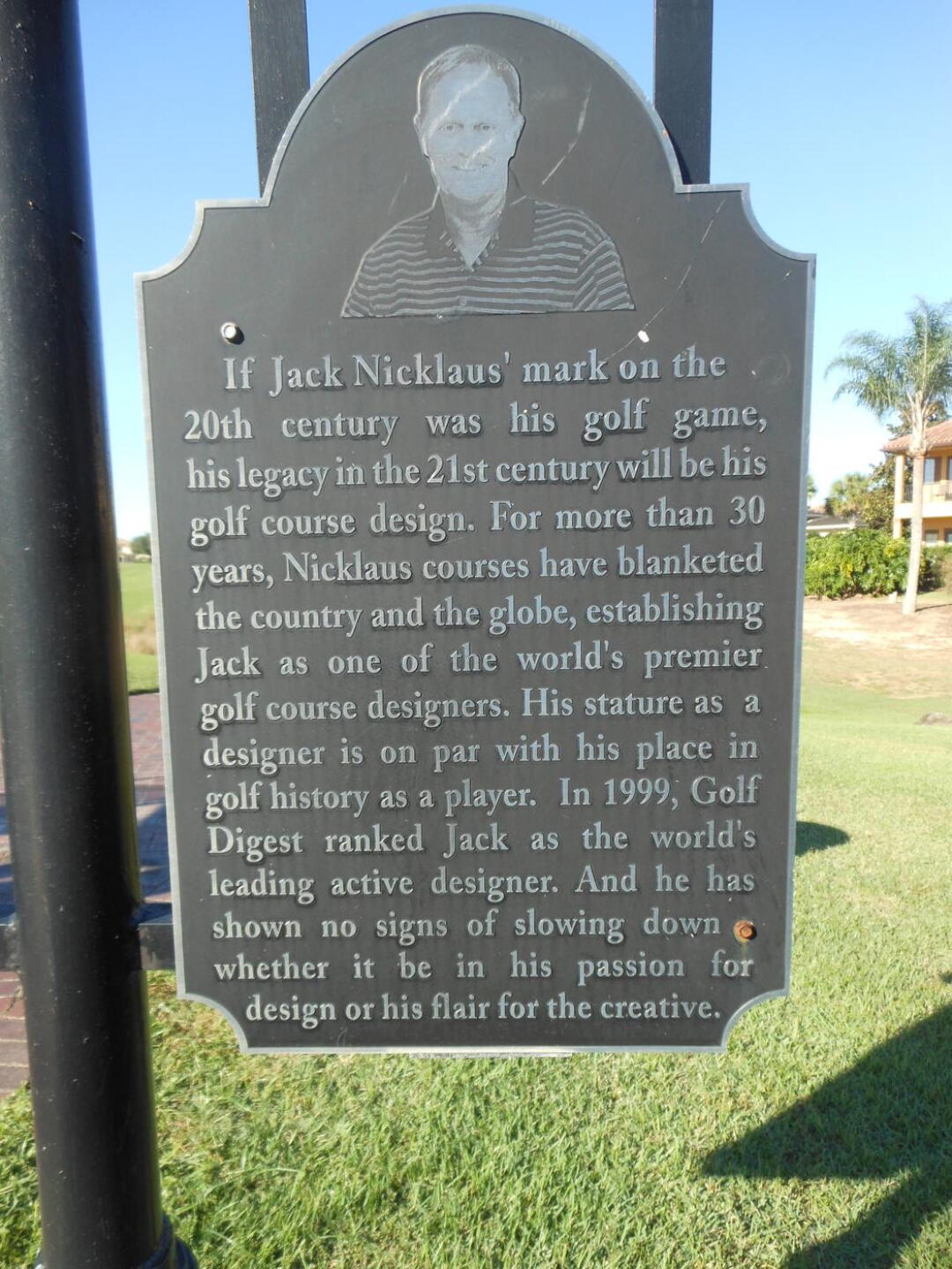 1st tee marker (Photo submitted by allennoell on 12/04/2020)