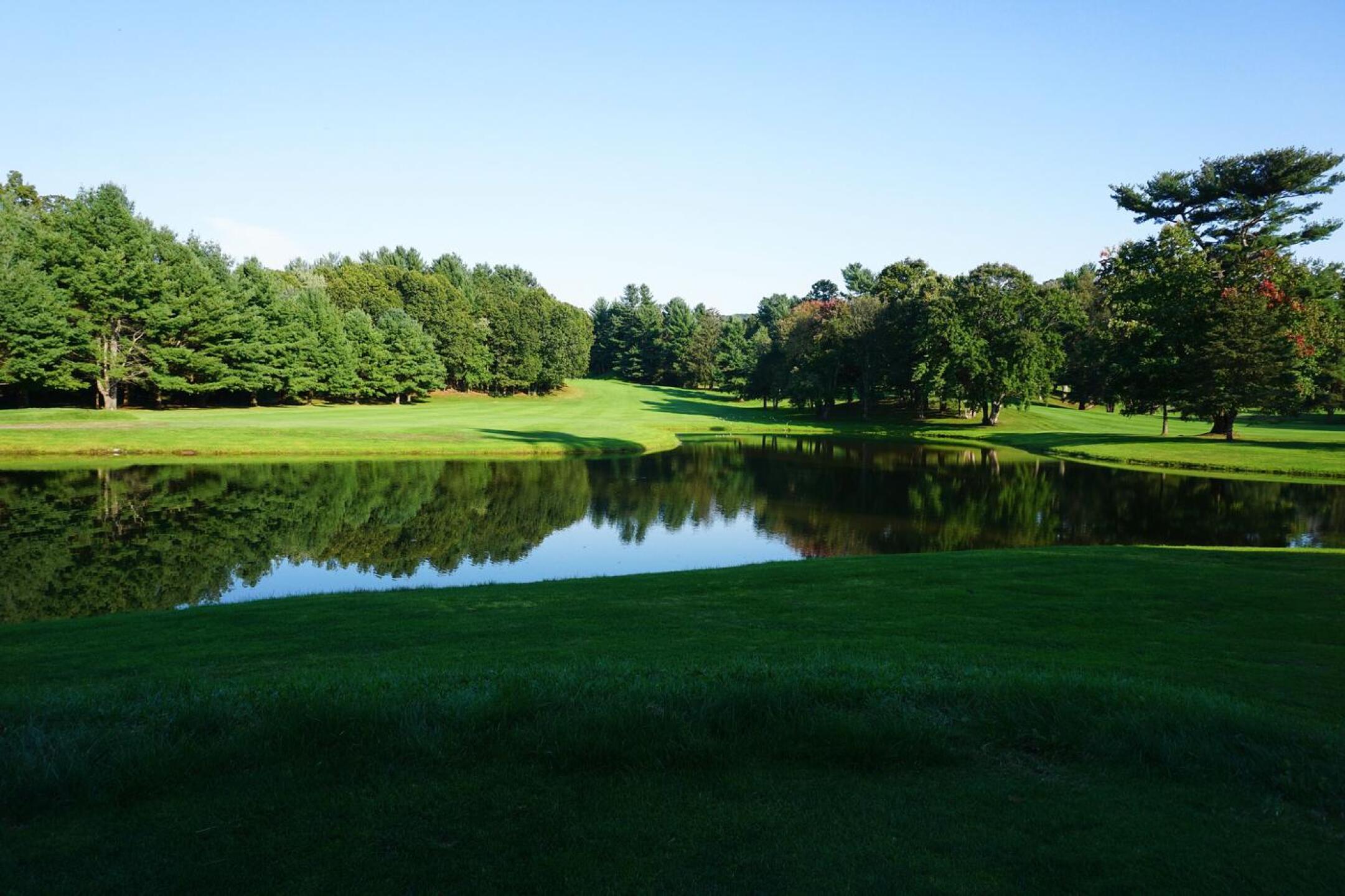 The tenth: A memorable hole, its tee sitting here in the late afternoon shadows. It plays uphill at 518 yards. (Photo submitted by AptlyLinked on 10/03/2021)