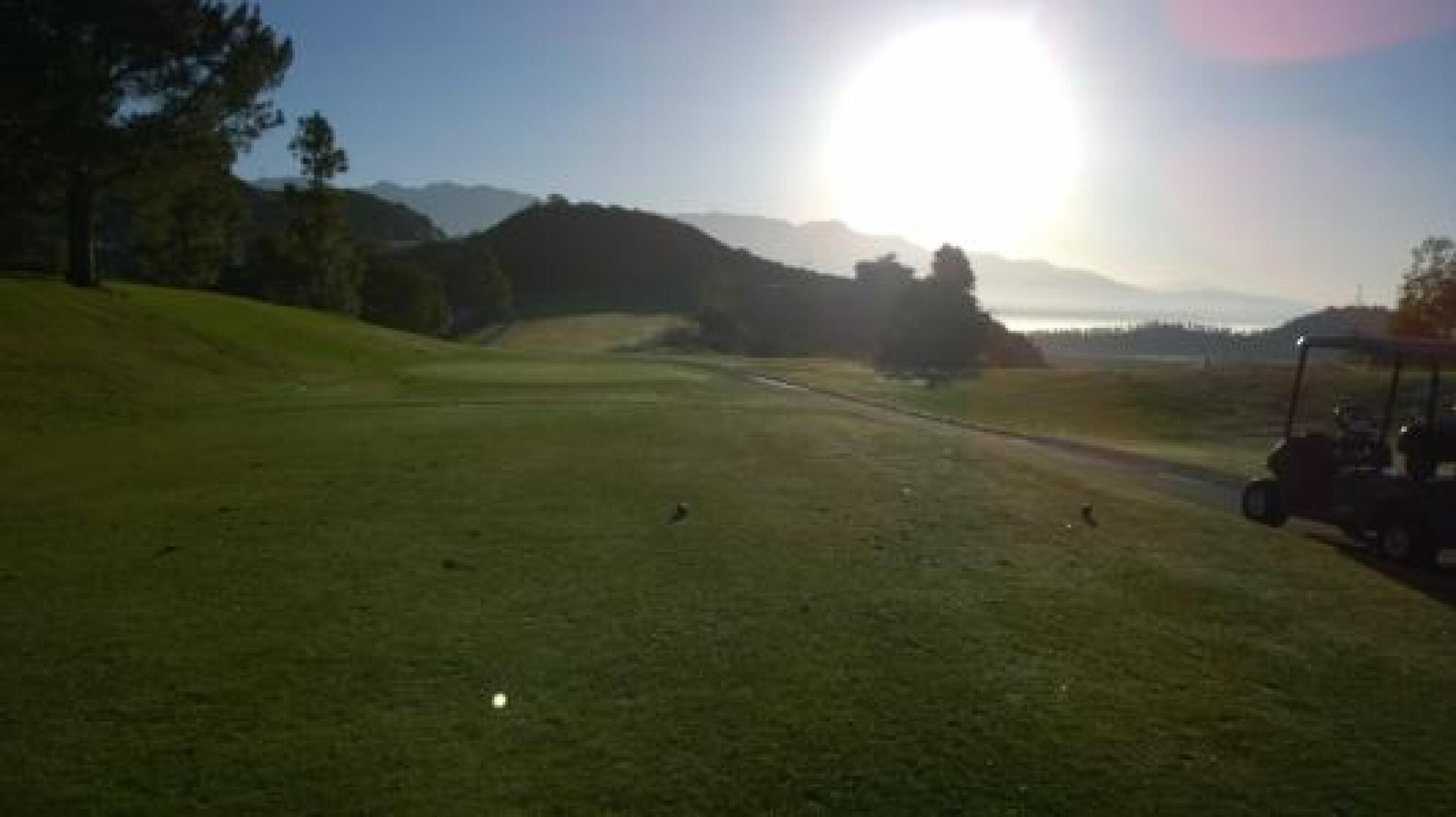 The sun was just rising over the mountains about 10 holes in. (Photo submitted by joelhulen on 05/31/2014)