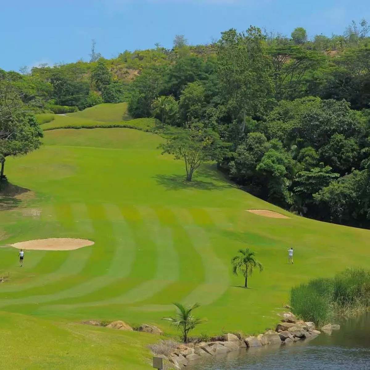 Lemuria Championship Golf Course in Anse Kerlan, Praslin, Seychelles
