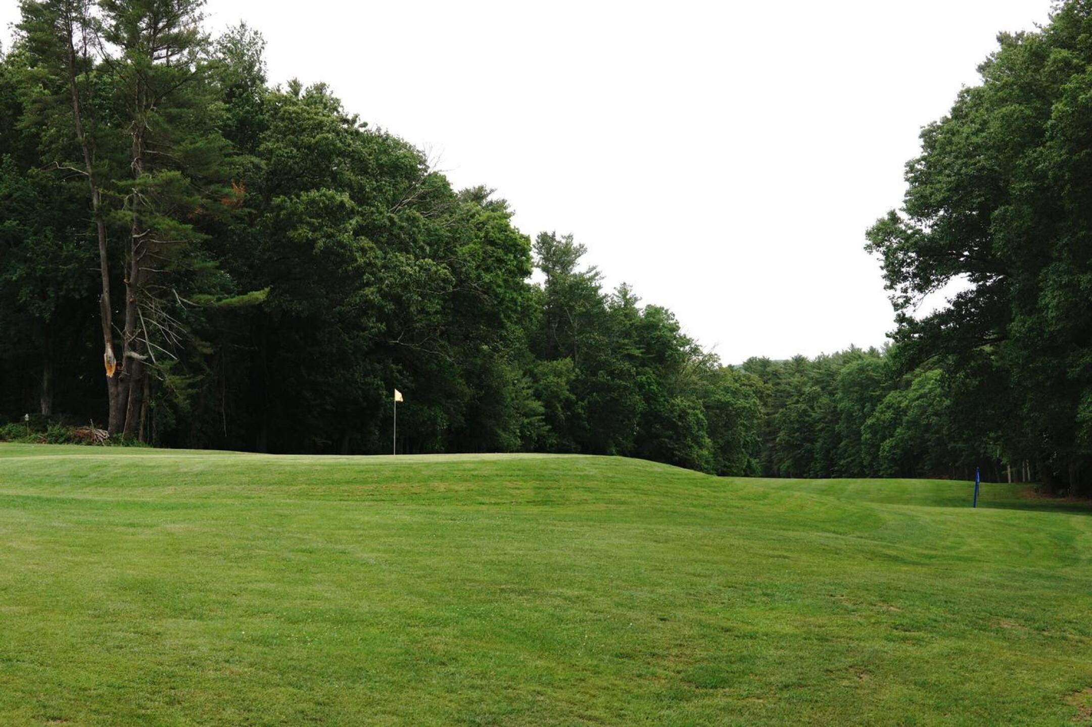 The third, seen here from behind the green, plays sternly uphill to a raised green complex. (Photo submitted by AptlyLinked on 06/08/2023)