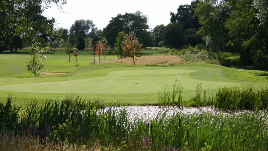 Green and water hazard