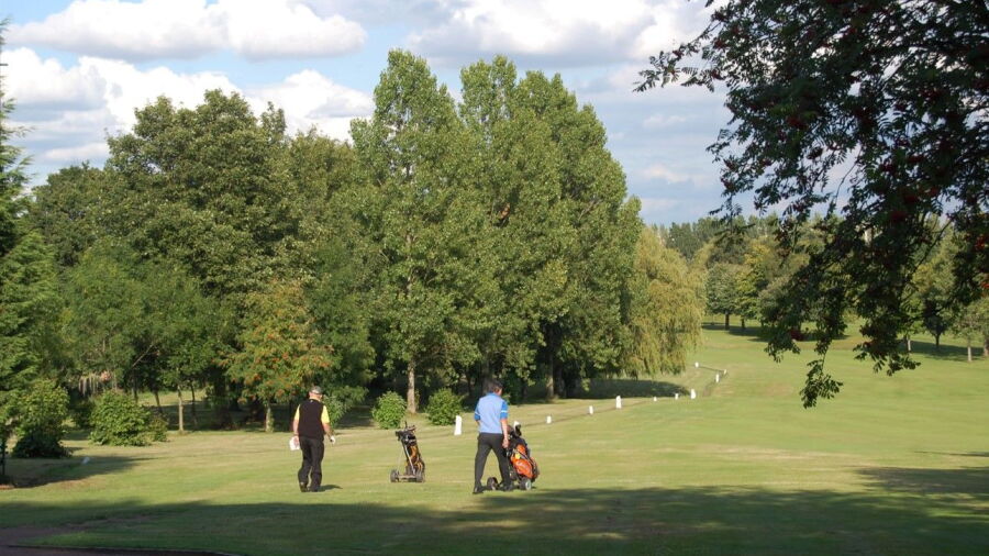 14th fairway at Woolton GC