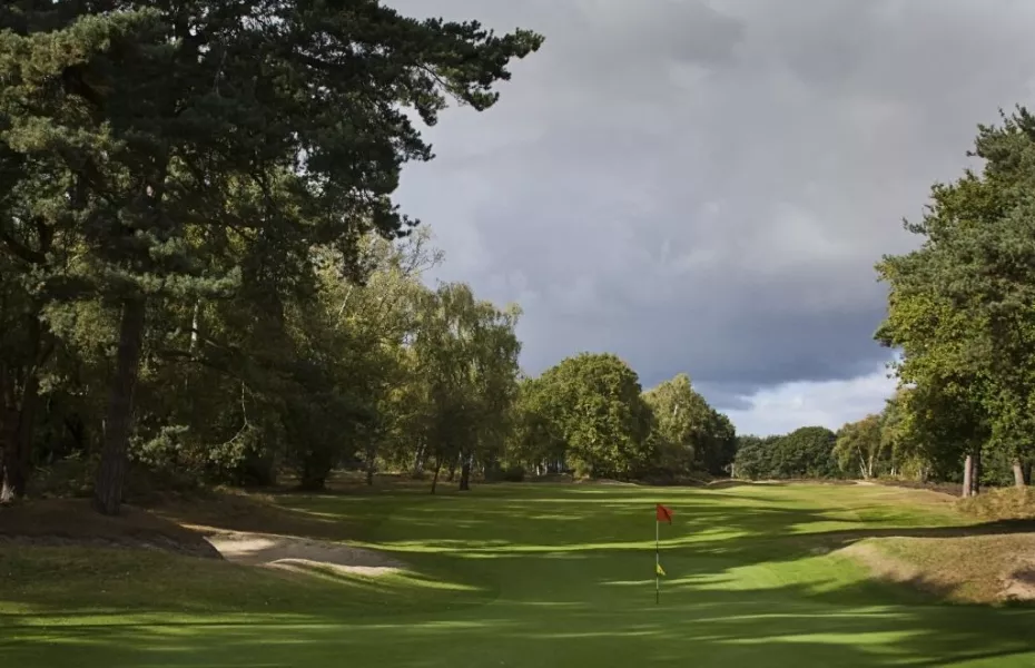 Purdis Heath at Ipswich GC: #9 from the green
